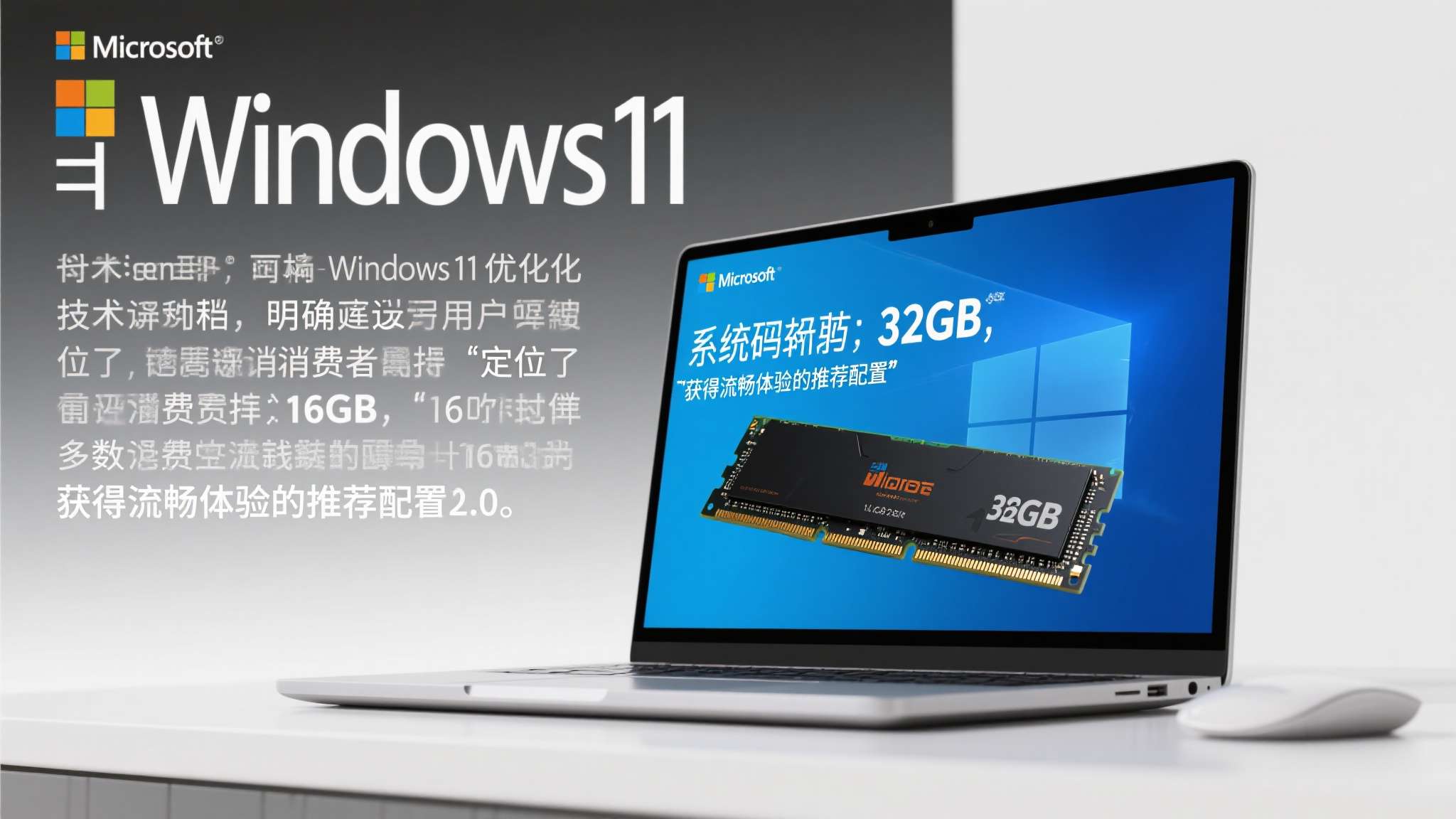 近期，微软在一份面向Windows&nbsp;11优化的技术文档中，明确建议用户将系统内存